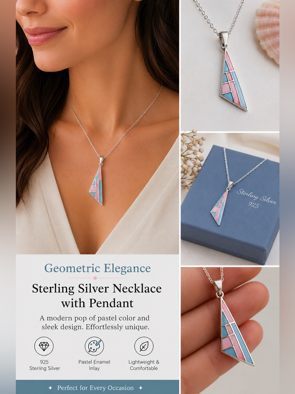 Sterling Silver Necklace with Pendant